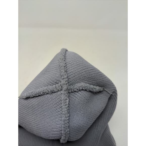 Indiana Beanie Hat Gray Embroidered Spell Out Logo Knit Soft - Picture 9 of 9